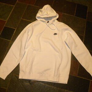 Adult Size Large - White Hooded Sweatshirt by Nike